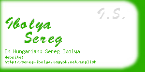 ibolya sereg business card